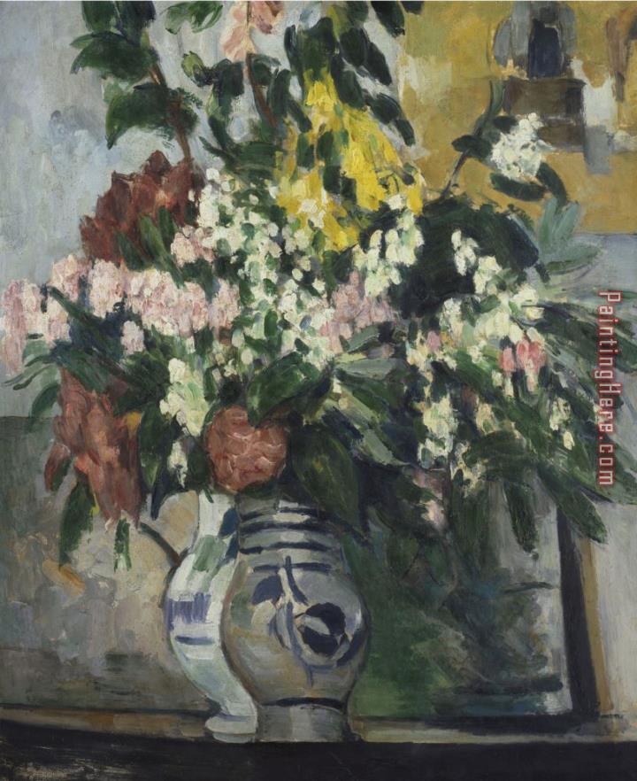 Paul Cezanne The Two Vases of Flowers Les Deux Vases De Fleurs